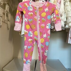 Little Sleepies milk and cookies bamboo sleeper 0-3 months